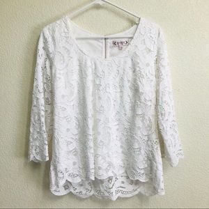 Nanette Lepore Lace Top M